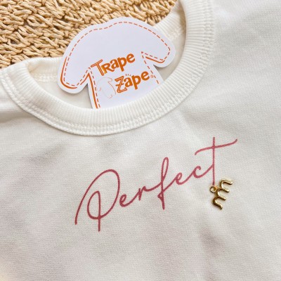 Conj. Blusão Perfect Laço Lateral e Calça Legging - Off White e Rose